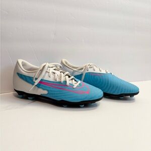 Nike Phantom GX Club Soccer Cleats Blue/Pink‎ Men’s Size 5.5 Women’s 7, 7.5